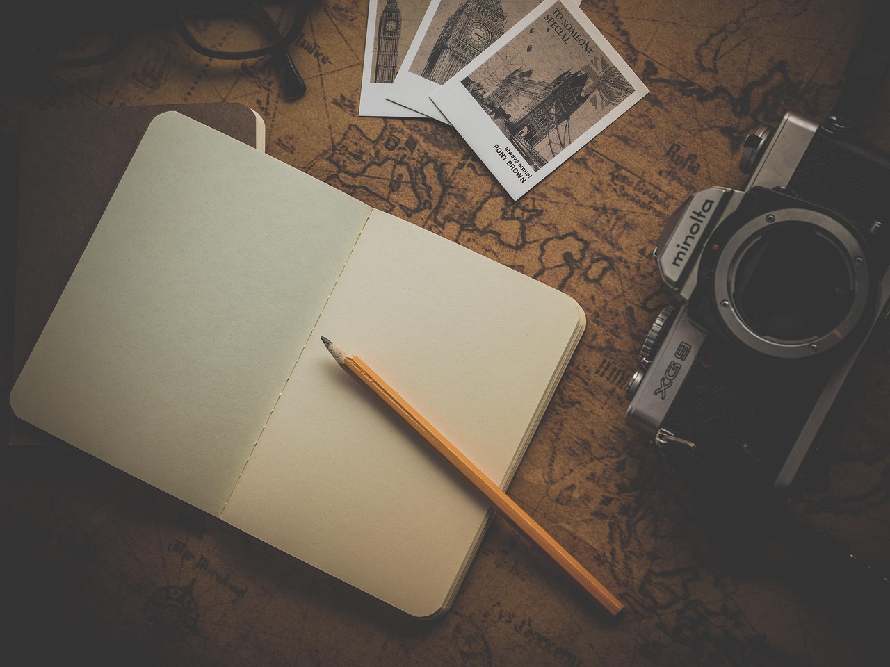 Notes and checklist on a desk
